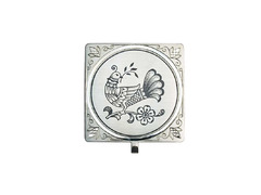 Серебряный сувенир-магнит «Птичка»